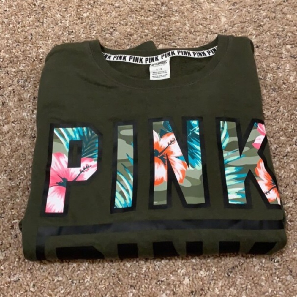 Never worn pink brand crew neck
